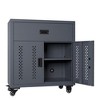 Metal Garage Storage Cabinet with Wheels, Rolling Steel Tool Chest with Adjustable Shelf, Heavy Duty Mobile File Cabinet for Garage Warehouse Office - 4 of 4