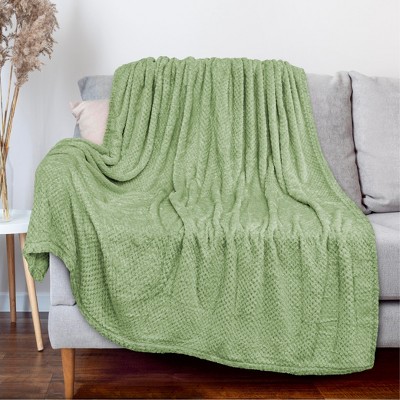 Green throws for outlet couch