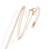 Anna-Kaci Gold Tone Pendant Necklace with Rectangular Crystal and Starburst Accent - image 2 of 4