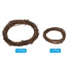 Unique Bargains Metal Door Window Decorations Hoop Round Rattan Wreaths 8 Pcs - 3 of 4