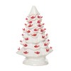 Transpac Small Ceramic Light Up Cardinal Tree - Festive Christmas Decorative Object for Holiday Cheer - 2 of 4