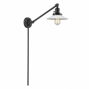 Halophane - 1 Light Swing Arm Wall Sconce In Industrial Style-25 Inches Tall and 8.5 Inches Wide - 1 of 1