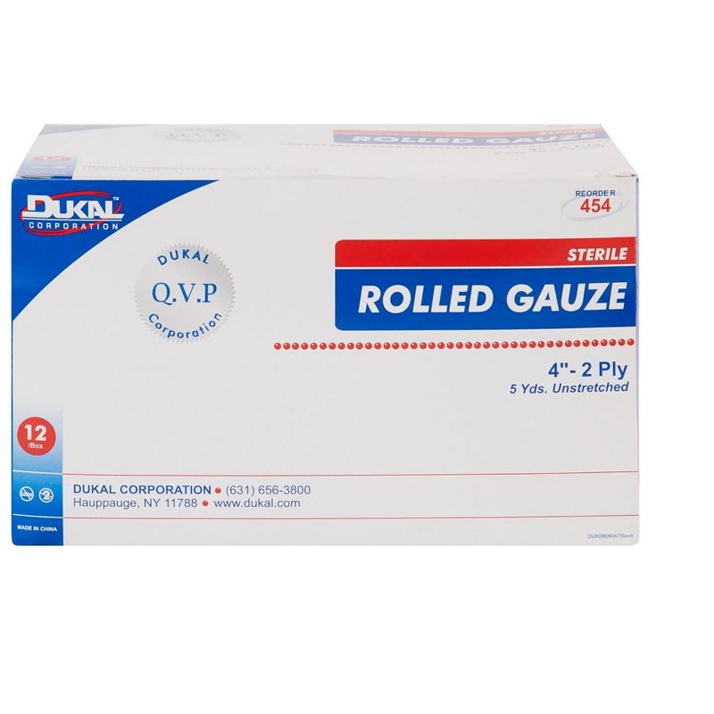 Dukal Rolled Gauze Fluff Bandage Roll, 2 of 4