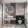 Wall-Mounted 6-Piece Towel Rack Collection for Bathroom Decor - 2 of 4