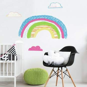 RoomMates Pattern Rainbow Peel and Stick Giant Wall Decal