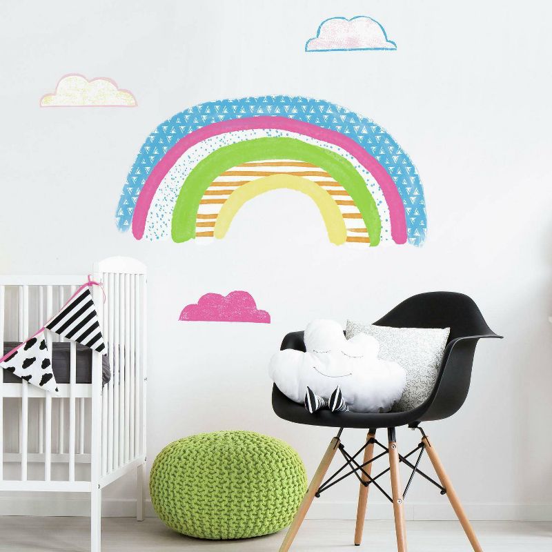 RoomMates Pattern Rainbow Peel and Stick Giant Wall Decal, 1 of 8