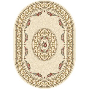 Ancient Garden 57226 Ivory 2.7X4.7 Ov Oval - 1 of 4