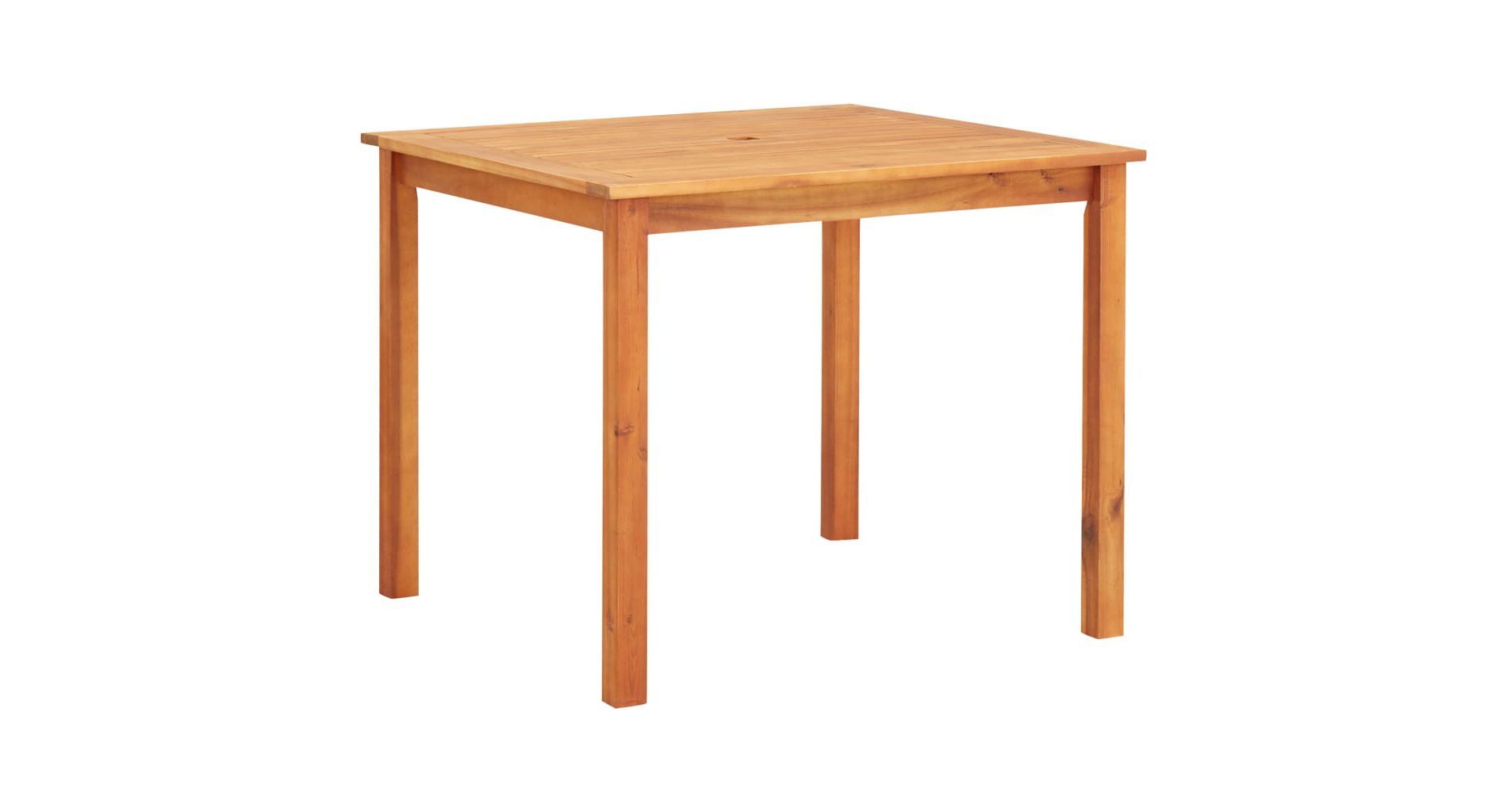 vidaXL Dining Table Natural Wood Solid Acacia Wood Medium Durable