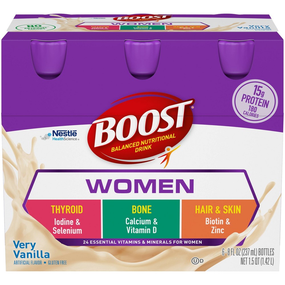 UPC 041679473375 product image for Boost Women's Nutritional Shake - Vanilla - 6pk | upcitemdb.com