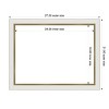 Amanti Art Eva White Gold Narrow Framed Magnetic Dry Erase Board - 4 of 4