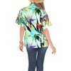 HAPPY BAY Women's Button Down Blouses Casual Beach Party Short Sleeve Vacation Summer Button Up Tee Hawaiian Shirts Blouses for Women - 3 of 4