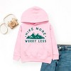 The Juniper Shop Hike More Worry Less Mountain Youth Hoodie - 3 of 4