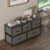 Dresser with 5 Drawers, Dressers for Bedroom, Fabric Storage Tower, Hallway, Entryway, Closets, Sturdy Steel Frame, Wood Top, Easy Pull Handle - 4 of 4
