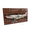 Old Modern Handicrafts 1943 Mustang P-51 3D Metal Wall Art Frame Handmade Iron Aircraft Decor 43.5 Inch - 2 of 4