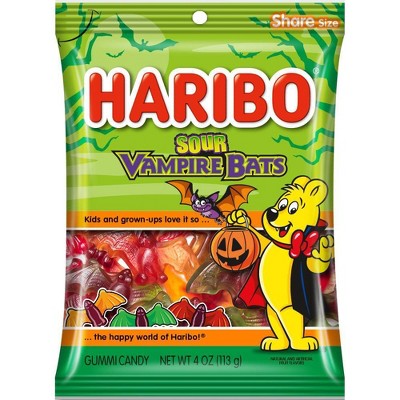 Haribo Halloween Sour Vampire Bats - 4oz