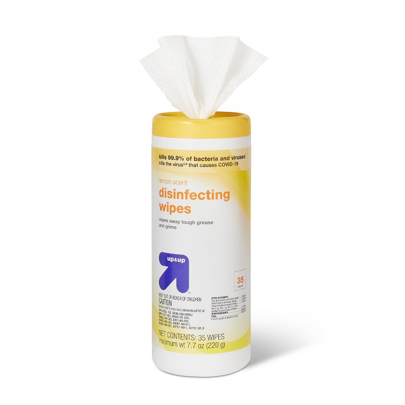 Lemon Scent Disinfecting Wipes - 35ct - up &#38; up&#8482;, 2 of 4