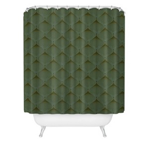 Caroline Okun Mossy Green Bulbs Shower Curtain Green - Deny Designs - 1 of 3