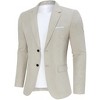 Men's Two - Button Single Blazer, Stylish and Versatile Suit Jacket for Formal and Casual Occasions - 4 of 4