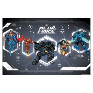 Trends International DC Comics: Metal Force - Group Framed Wall Poster Prints - 1 of 4