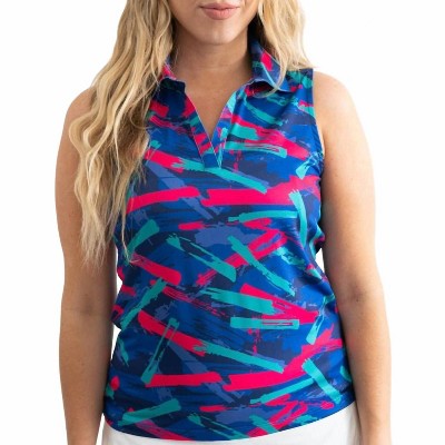 Women's Sleeveless Golf Polo - Yatta Golf