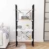 vidaXL 4-Tier Book Cabinet White 31.5"x11.8"x55.1" Solid Pine Wood - 2 of 4