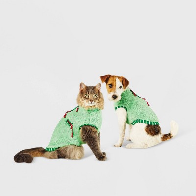 Fleece Dog and Cat Jacket - Green - Wondershop™
