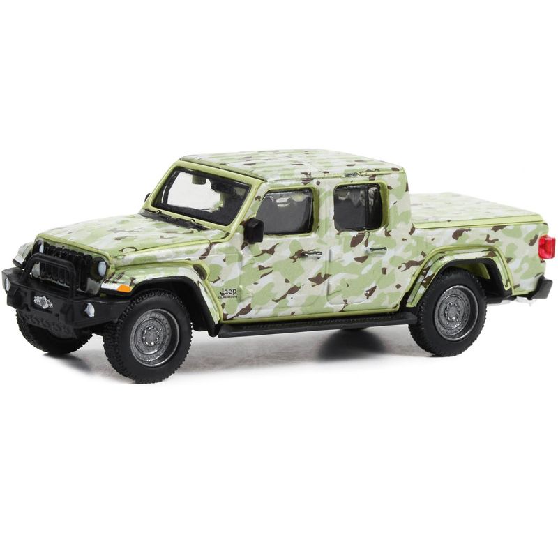 2022 Jeep Gladiator Pickup Truck "U.S. Army" Military-Spec Camouflage "Battalion 64" 1/64 Diecast Model Car by Greenlight, 2 of 4
