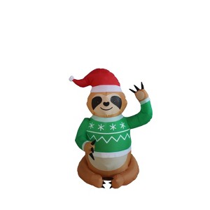 A Holiday Company 4ft Tall Sweater Sloth, 4 ft Tall, Multi - 1 of 4