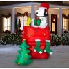 Gemmy Peanuts 8.5-ft Lighted Snoopy on a Doghouse Christmas Inflatable - 2 of 4