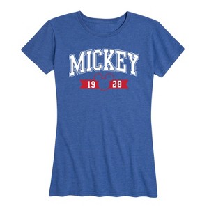 Women's - Disney - Mickey 1928 Collegiate Short Sleeve Graphic T-Shirt - 1 of 4