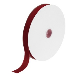Unique Bargains DIY Gift Wrapping Soft Single Face Spool Silky Velvet Ribbon - 1 of 3