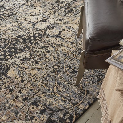 Majestic Vintage Medallion Wool Blend Area Rug 5'6" x 8'