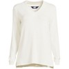Lands' End Women's Faux Cashmere Long Sleeve Cozy Pajama Top - 3 of 4