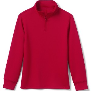 Lands' End Lands' End School Uniform Kids Quarter Zip Pullover - 1 of 2