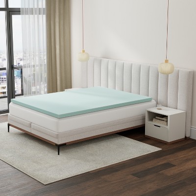 Grungis 3 Inch Twin Mattress Topper,Memory Foam Mattress Pad for Bedroom
