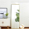 Tempered mirror 59" x 16" Tall Full Lengthirror with Stand, Gold Wall Mounting Full Body Mirror - 2 of 4