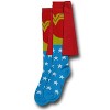 Womens Wonder Woman Knee-High Socks w/Capes - 2 of 3