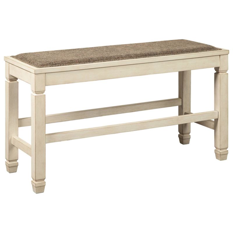 Bolanburg Counter Height Dining Room Bench Antique White - Signature Design by Ashley, 1 of 12