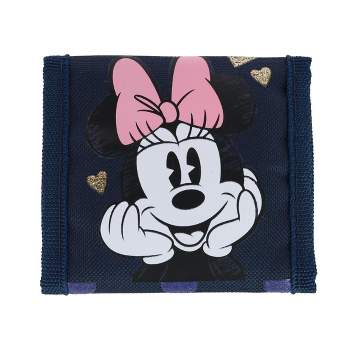Textiel Trade Kid's Disney Minnie Mouse Bi-Fold Wallet with Hook & Loop Closure