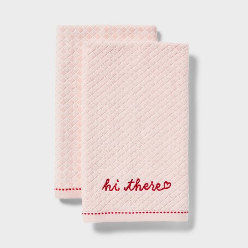 Waffle Hand Towel Pink - Casaluna™