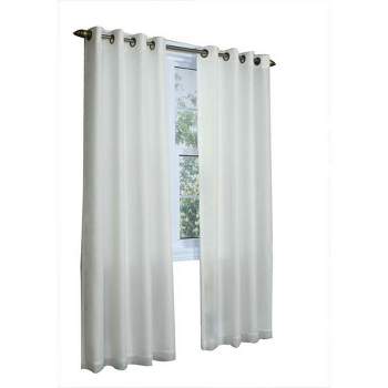 Commonwealth Thermavoile Rhapsody Lined Voile Grommet Panel - Ivory