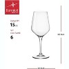 Bormioli Rocco Electra Medium Wine Glass - Set of 6 - 2 of 4