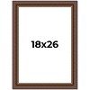 PosterPalooza | Traditional Brown Picture Frame - UV Acrylic, Foam Board Backing, Hanging Hardware - 2 of 4