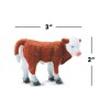 Breyer Animal Creations CollectA Farm Life Collection Miniature Figure | Hereford Calf - 4 of 4