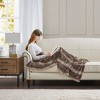 Sapphtopaz 1PC Luxuriously Oversized Faux Fur Throw Blanket, Reversible Blanket, 70x60", Machine Washable and Steam Iron for Living Room or Bedroom - 4 of 4
