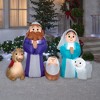 Gemmy 6.5-FT Wide Lighted Nativity Scene Christmas Inflatable - image 2 of 3