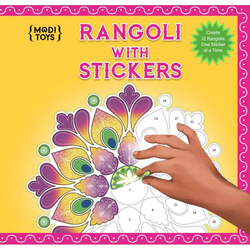Modi Toys Rangoli With Stickers: Diwali Activity Book, 1 of 6