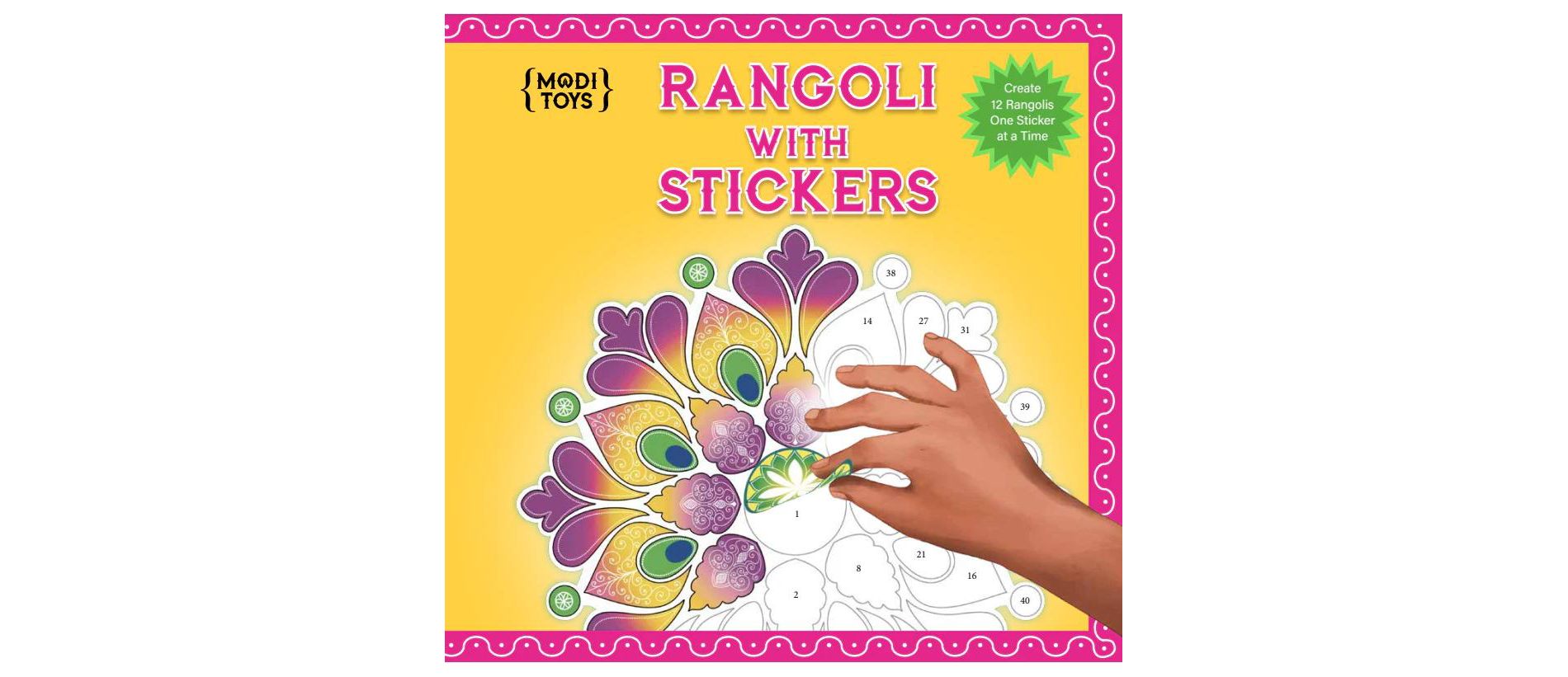 Modi Toys Rangoli With Stickers: Diwali Activity Book
