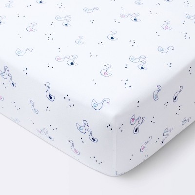 Crib Fitted Sheet - Cloud Island™ White