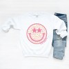 Simply Sage Market S.W.Smiley Floral Smiley Face Sweatshirt - 3 of 4
